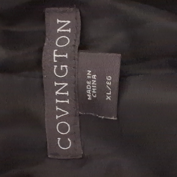 Covington Women's Black/White Stripe Blazer - Picture 3 of 3